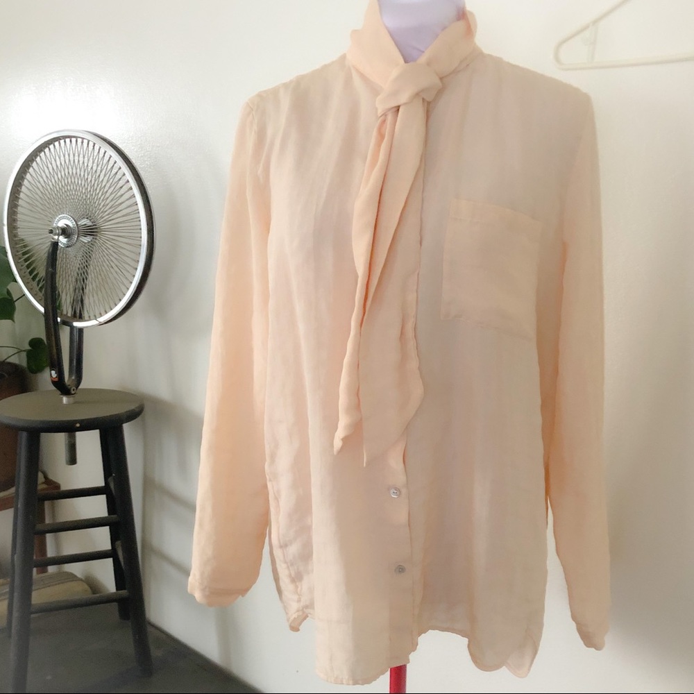 Eileen Fisher - Silk blouse with neck bow